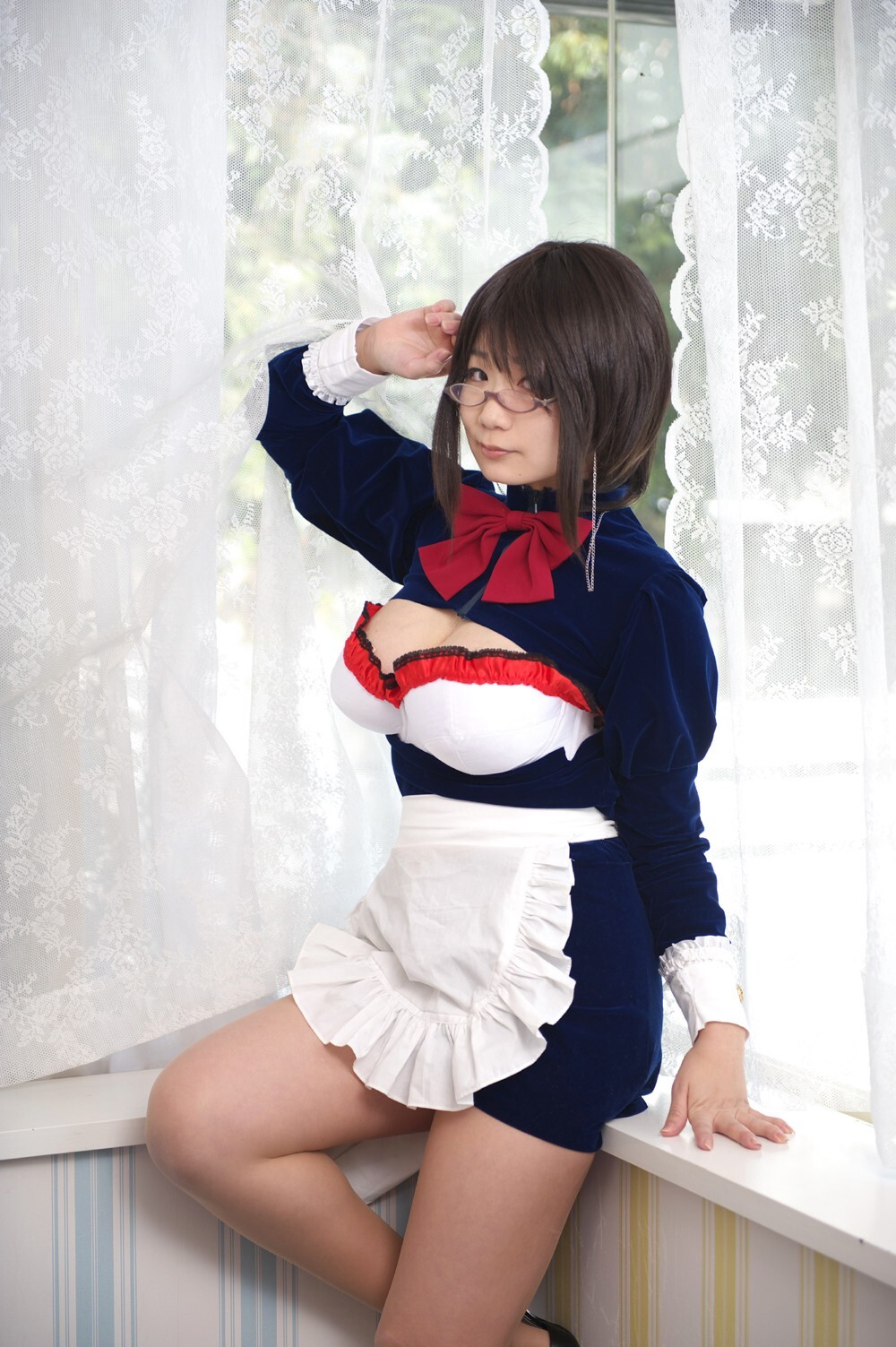 [Cosplay] 2013.03.28 Sexy Maid - Big Tits 1
